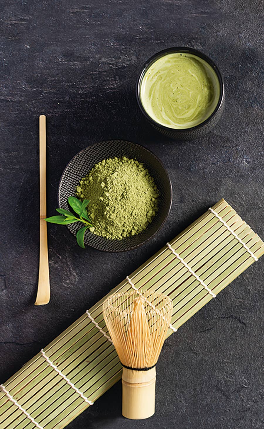 Matcha-set i bambu