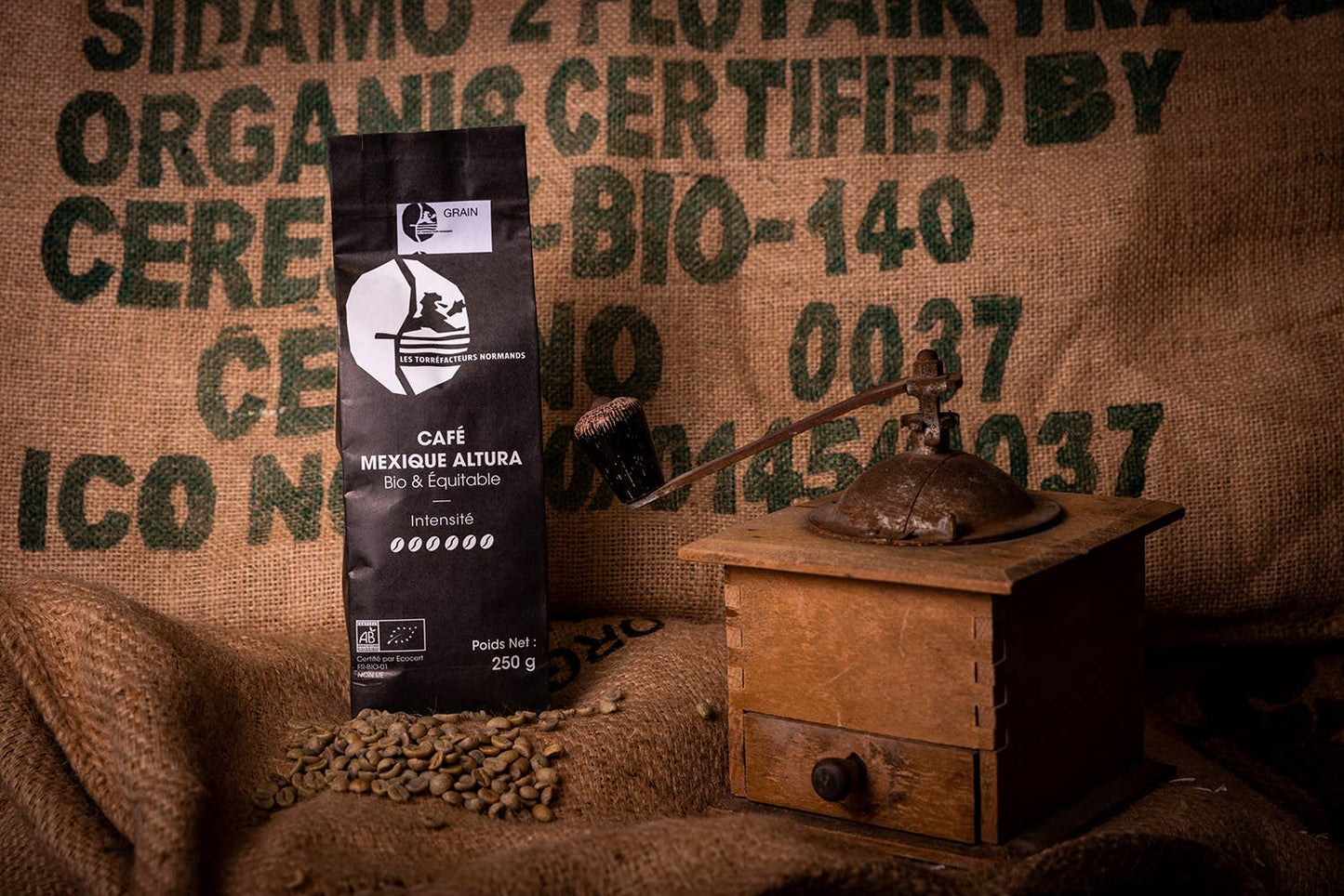 Ekologiskt och Fairtrade Mexikanskt kaffe. Hela Bönor / 250 g