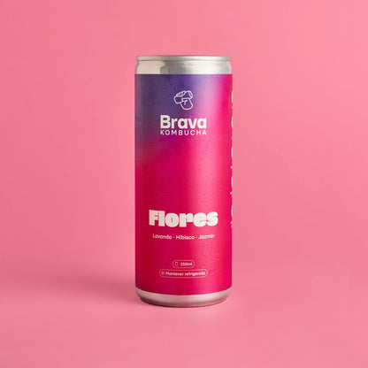 Brava Flores kombucha med lavendel, hibiskus och jasmin