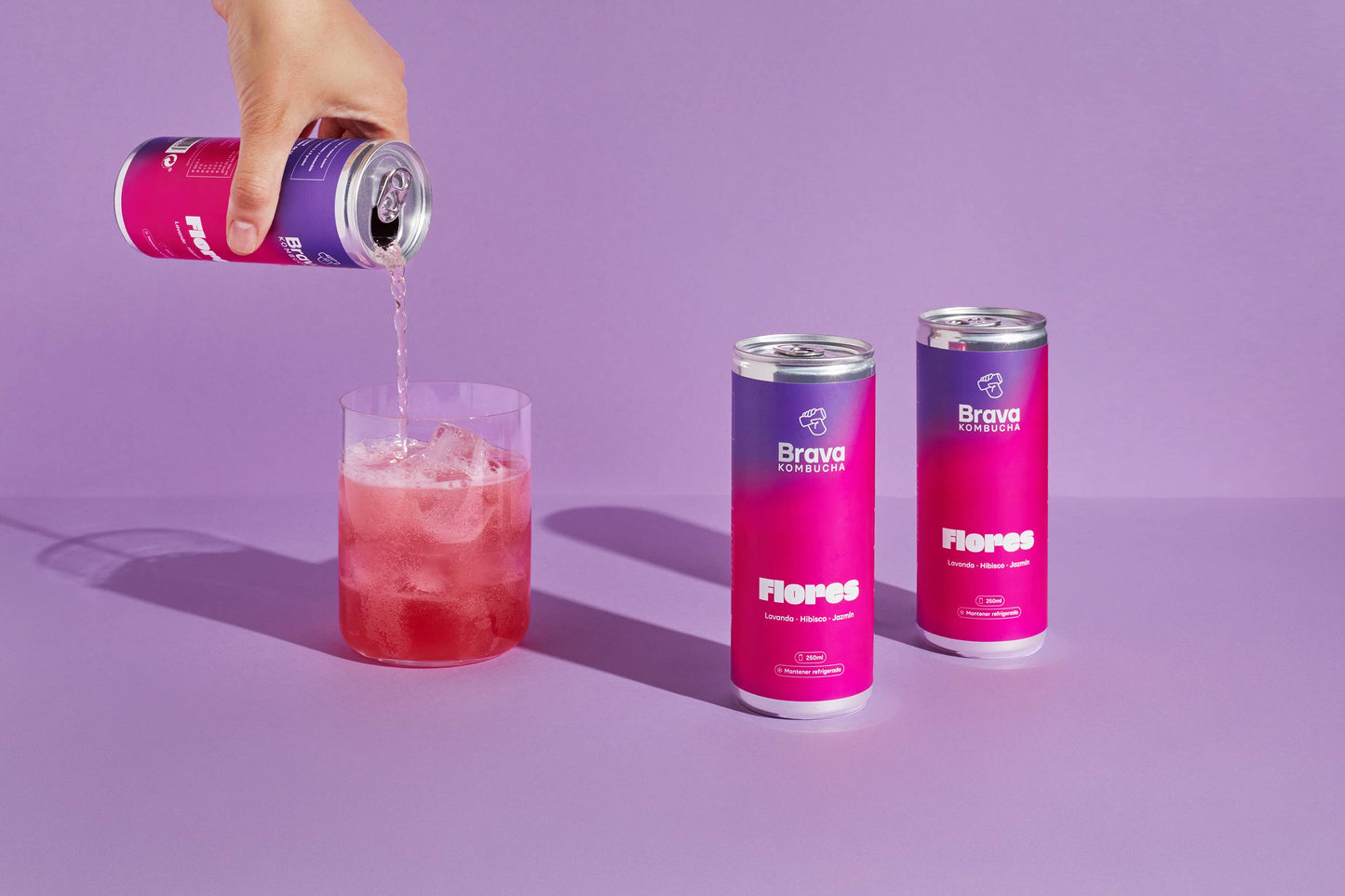 Brava Flores kombucha med lavendel, hibiskus och jasmin